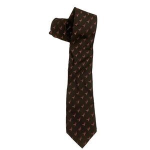 Susan G. Komen Knots For‎ Home Gray and Pink Ribbon Silk  Necktie